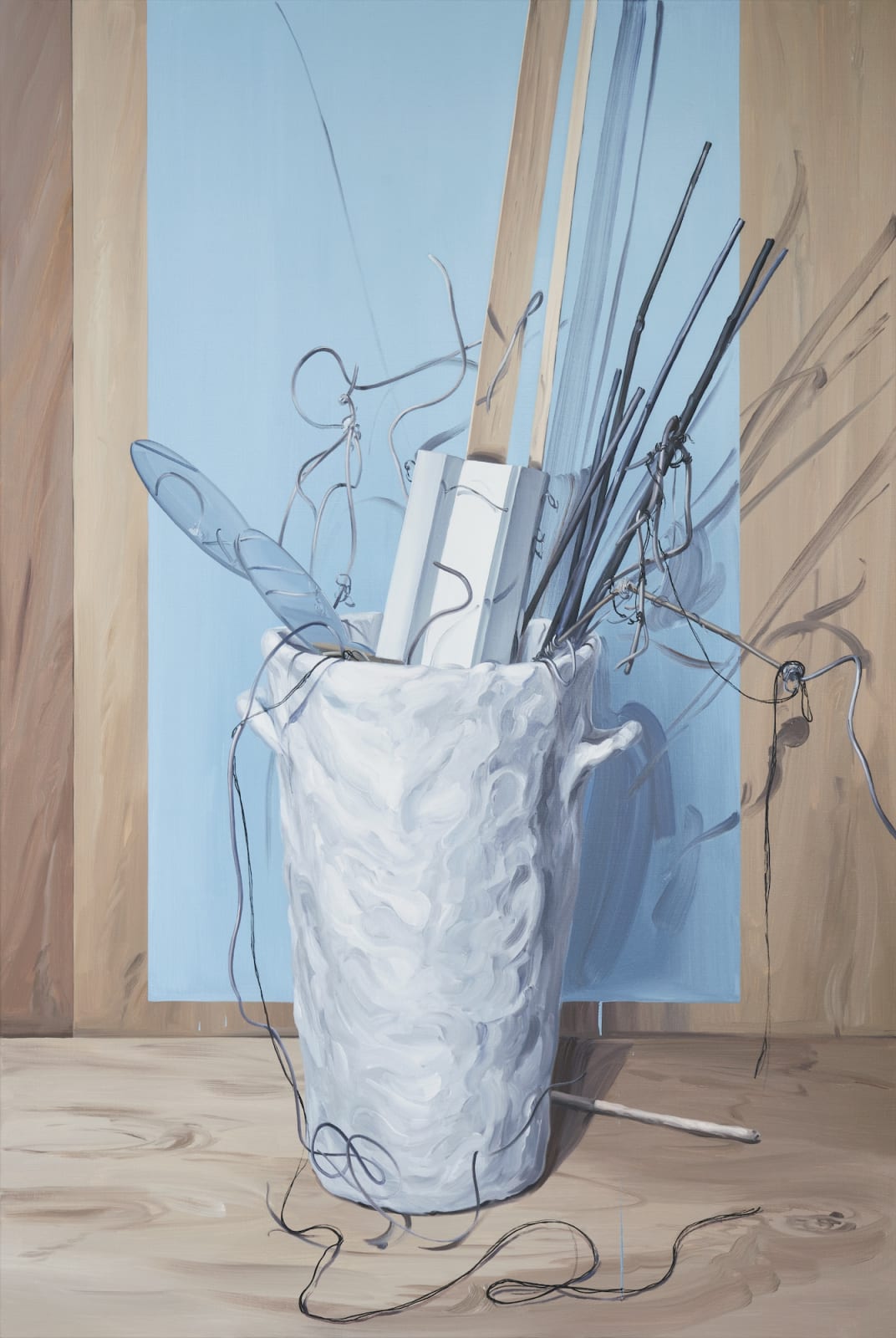 Arrangement2, 2021, oil on canvas, 145 x 97 cm