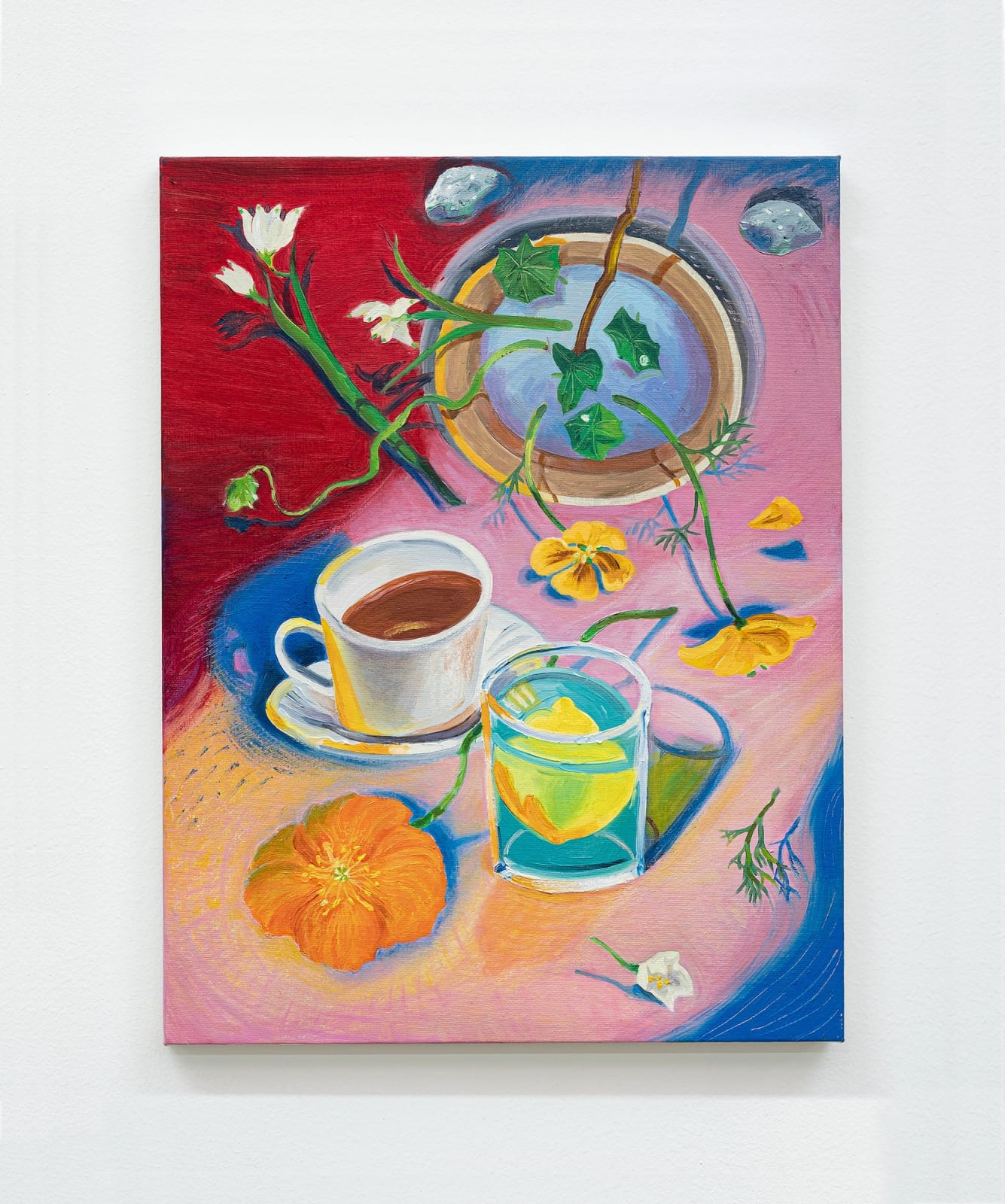 Damask Break, 2022, oil on canvas, 43 x 33 cm