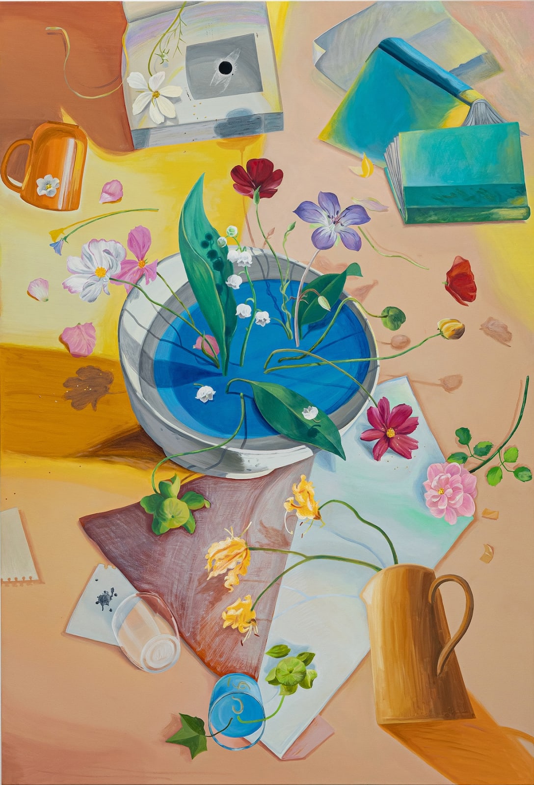 Damask Hour, 2022, oil on canvas, 130 x 89 cm