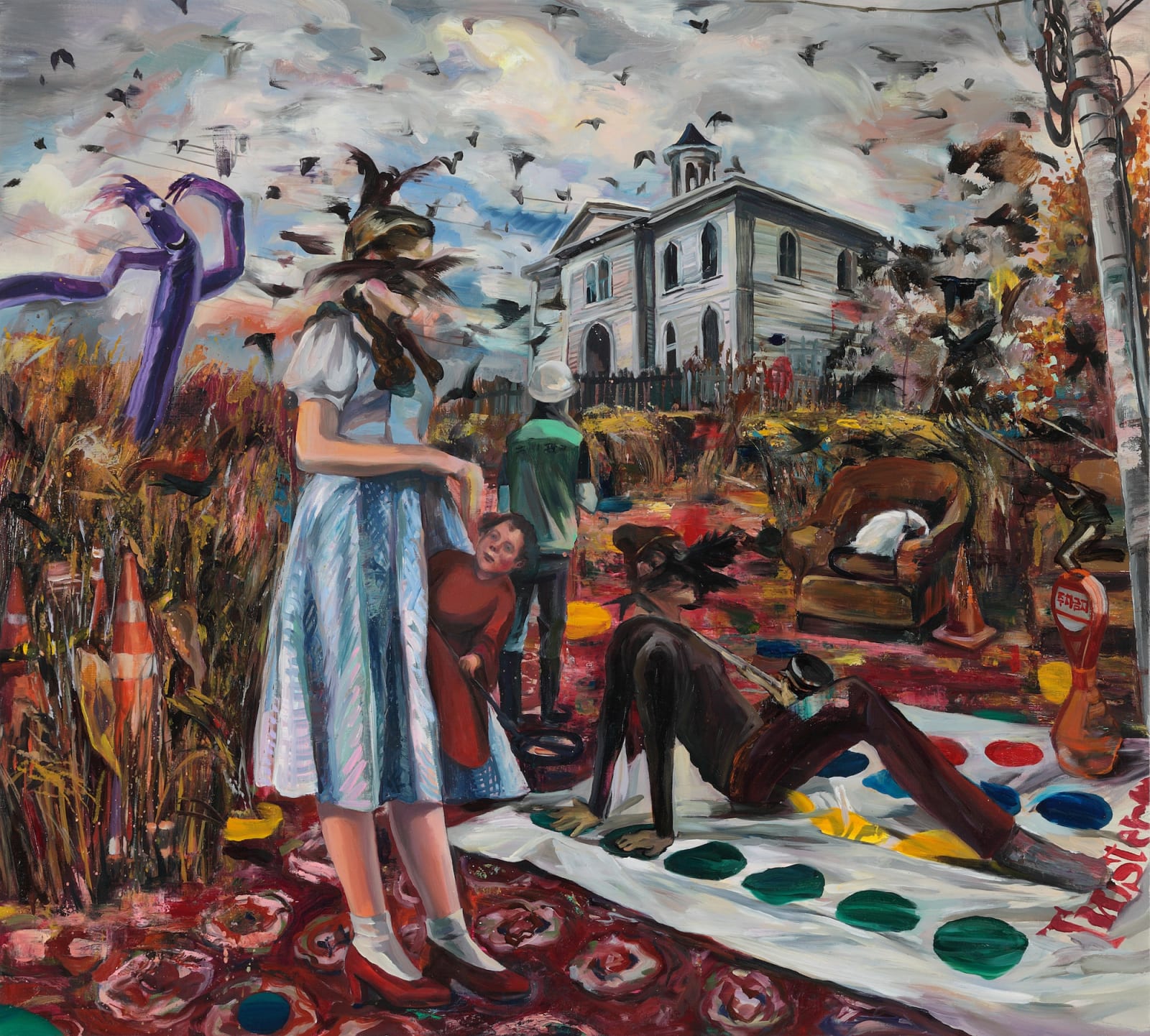 The Garden of Forking Paths, 2017, oil on linen, 90 x 100 cm, EENWERK Gallery Collection