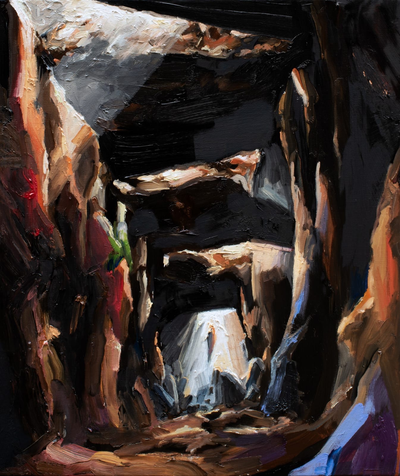 A Corridor, 2024, oil on canvas, 53 x 45 cm