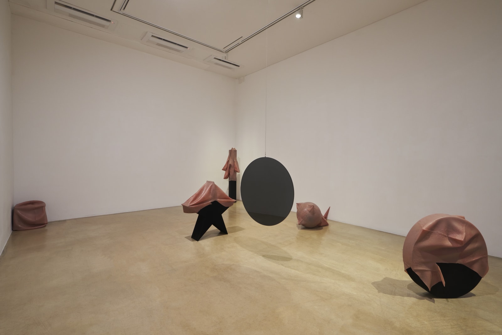 Installation view: Yoon Ji Young, Yellow Blues_, One and J. Gallery, 2021