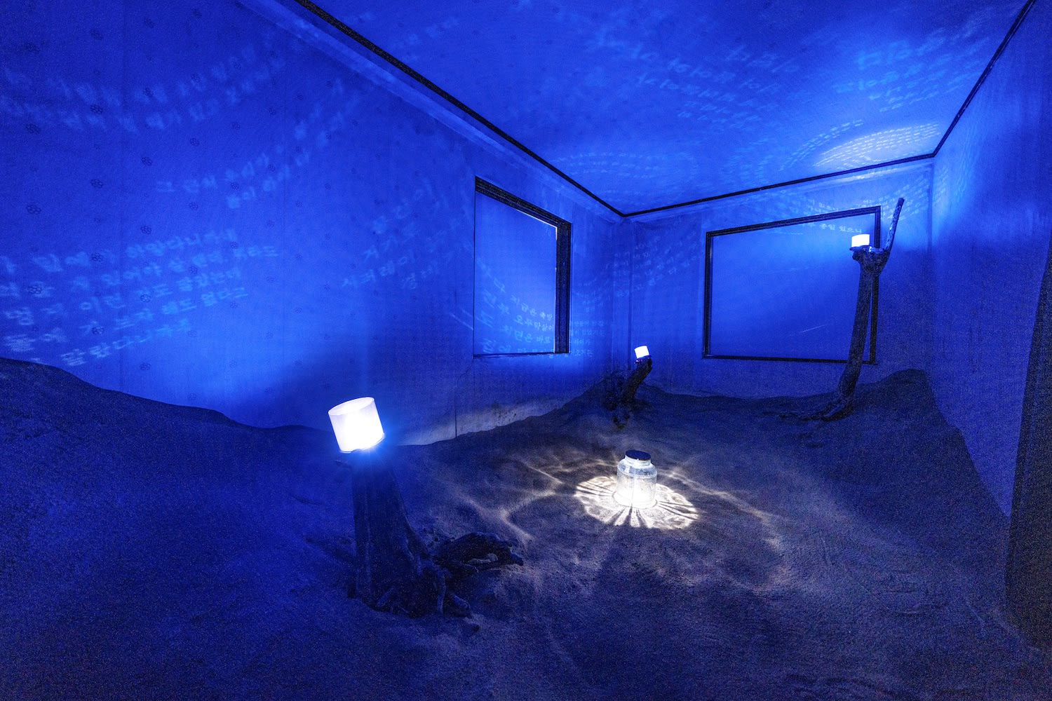 When Water Seeps through the Grains of Sand beneath the Feet, 2023, mixed media, dimensions variable