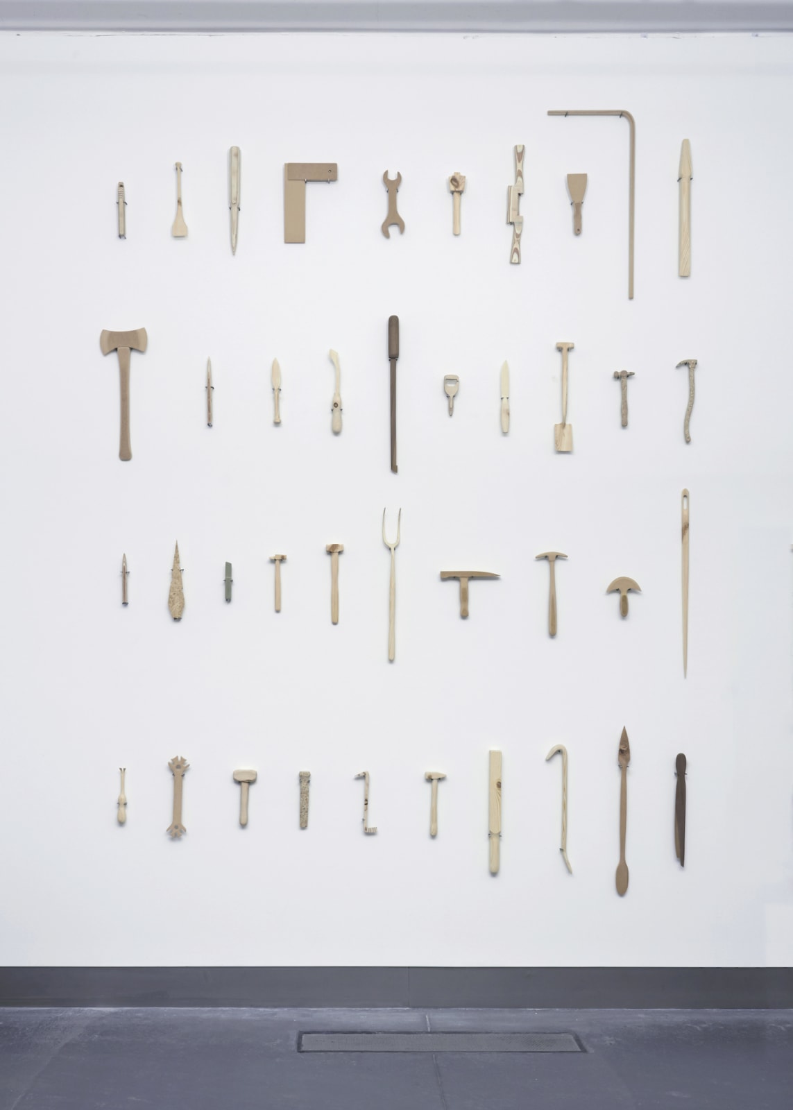 The Weight of Labour, 2015, wood scraps, The Records of Time and Weight of Waste during Production, dimension variable
