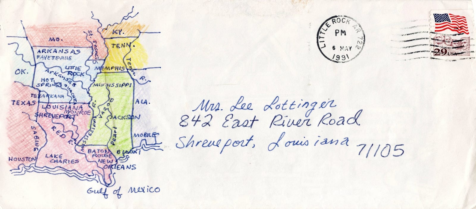 Regional map of the South II