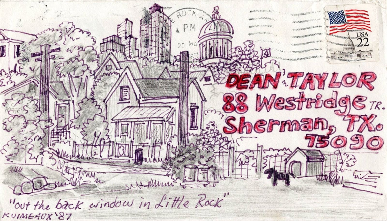 Out the back window in Little Rock