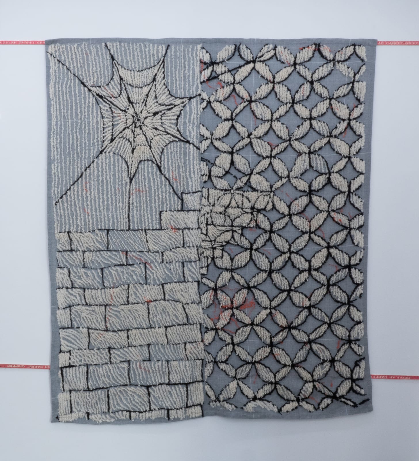 CHRISTIAN NEWBY, Brick-Wall-Spider-Web-Post-It-Note, 2019