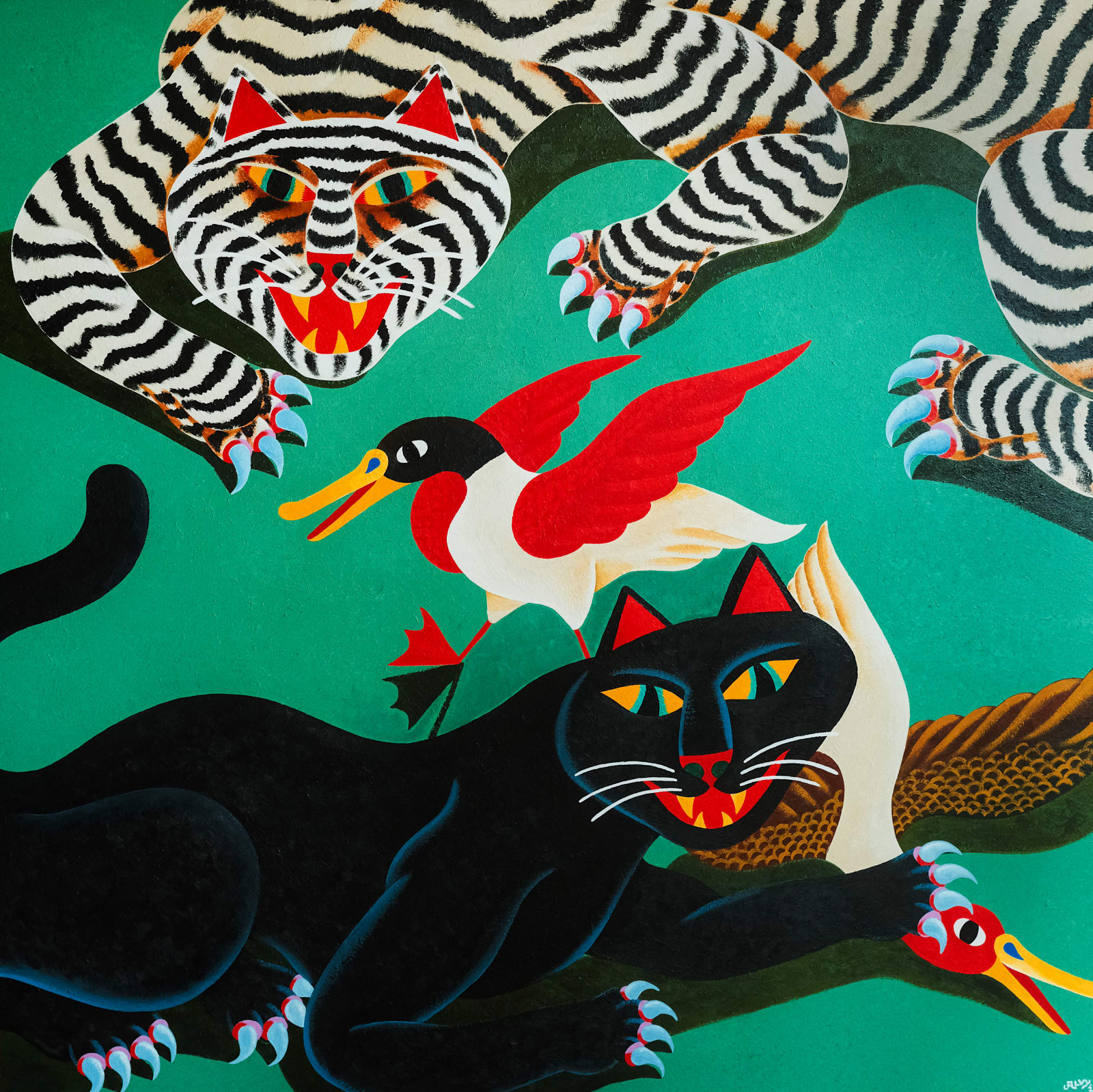 LIAM ALVY, Yin Yang Cats, 2023