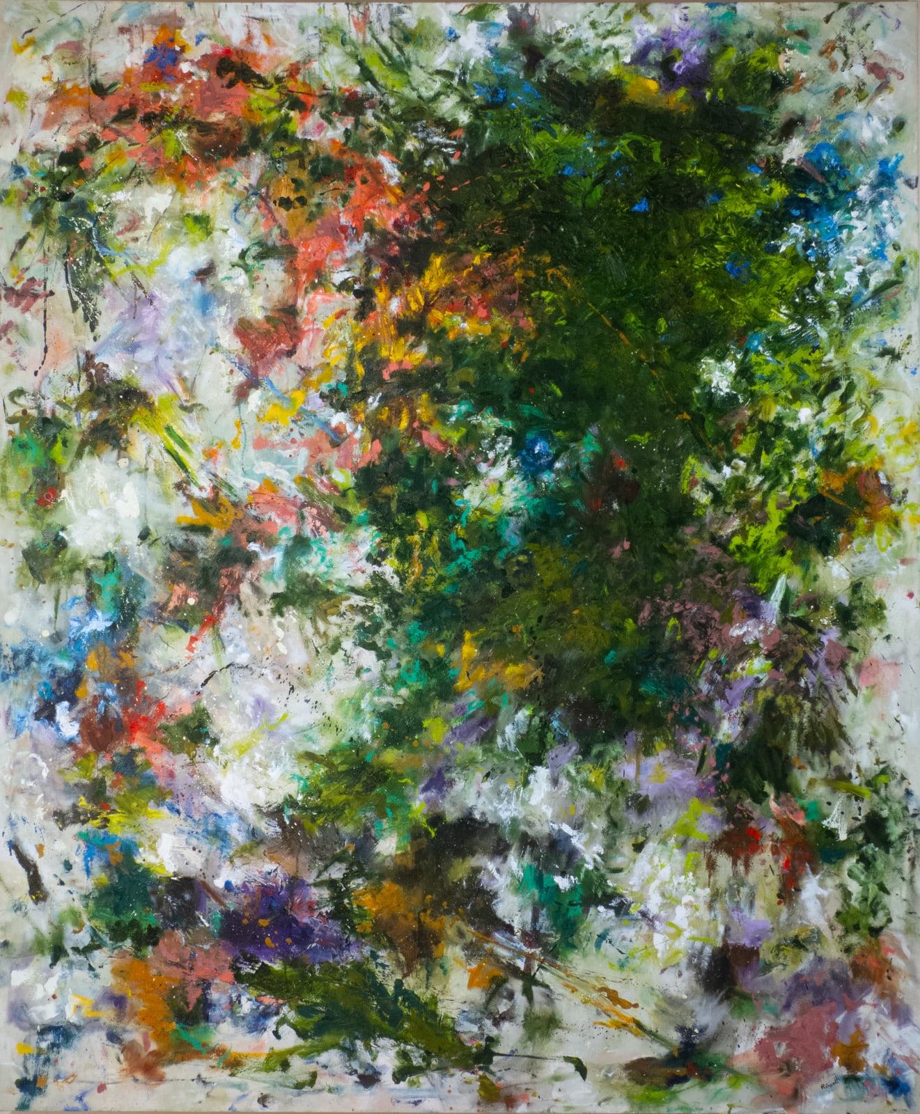 A colorful abstract painting