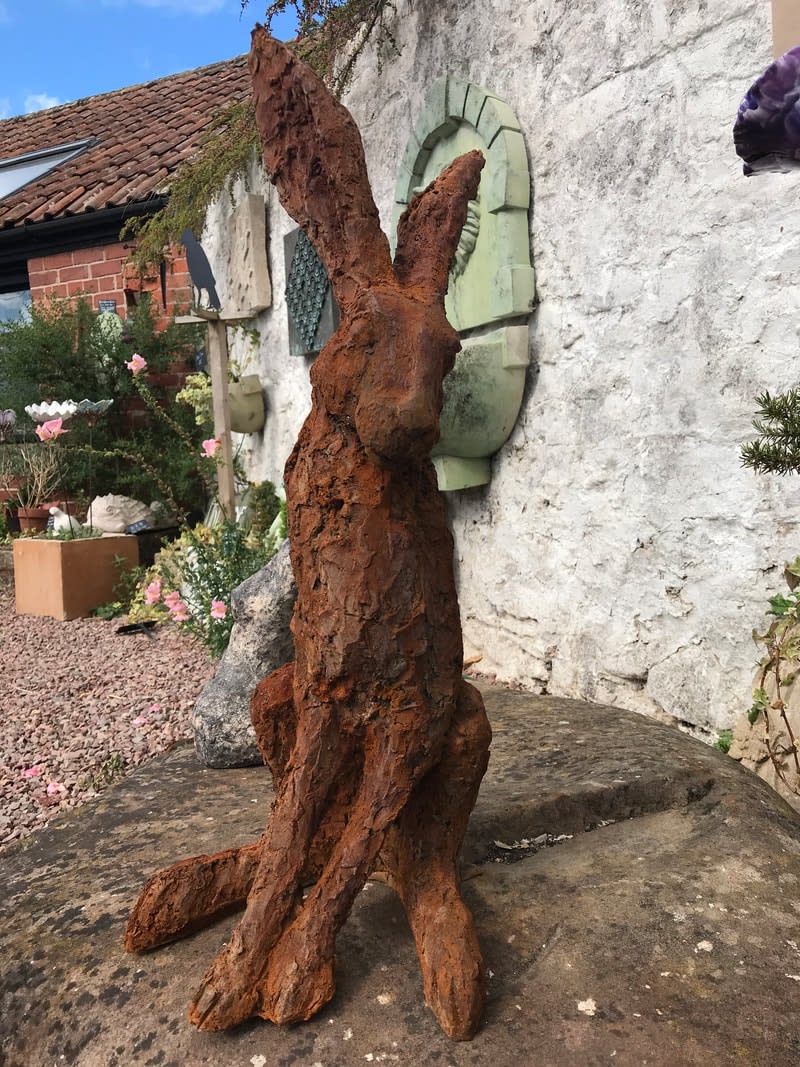 Christine Baxter, looking down hare