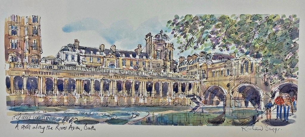 Richard Briggs, A Stroll upon the River Avon, Bath