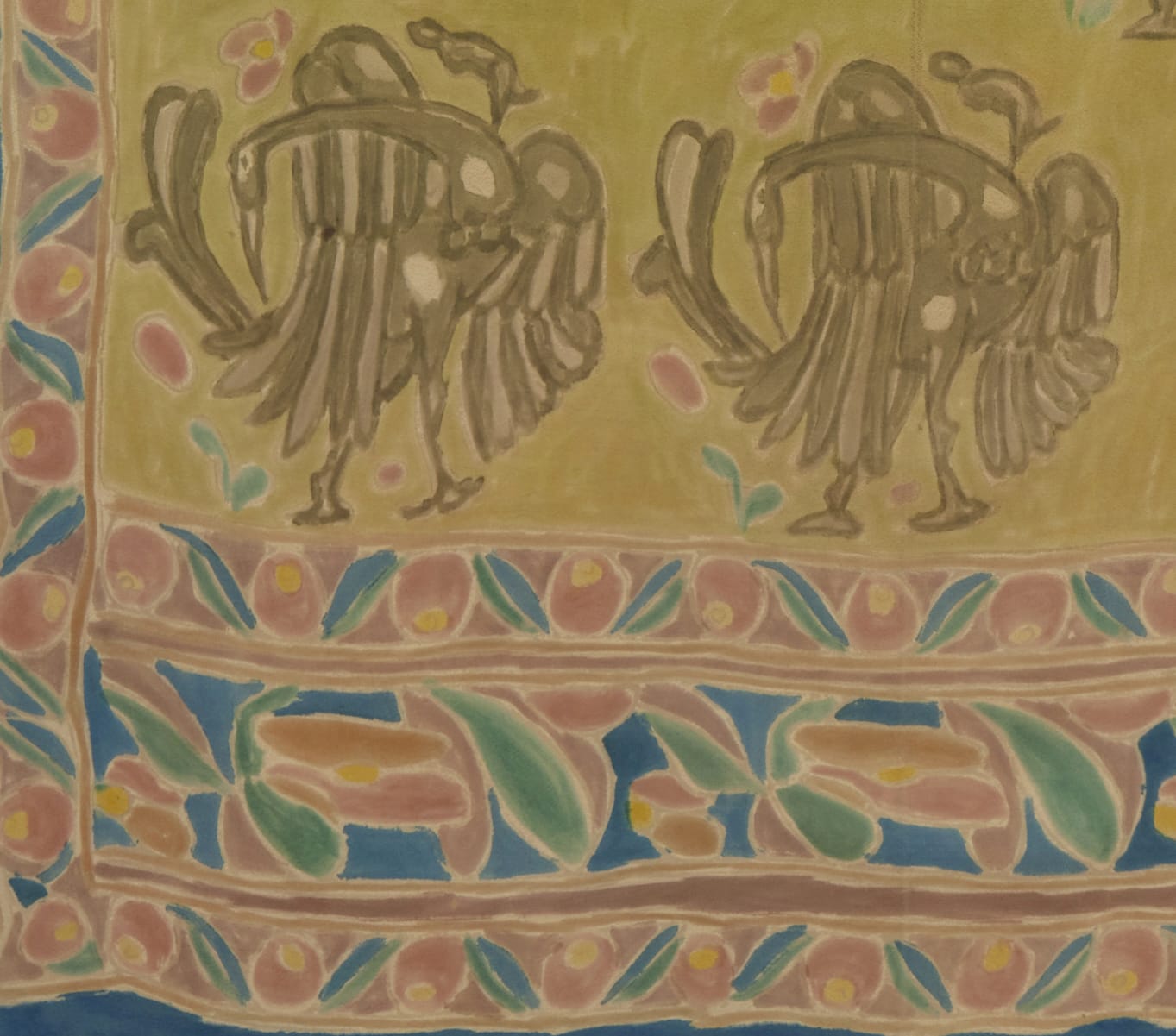 Raymond Duncan, Painted silk scarf, ca. 1920s