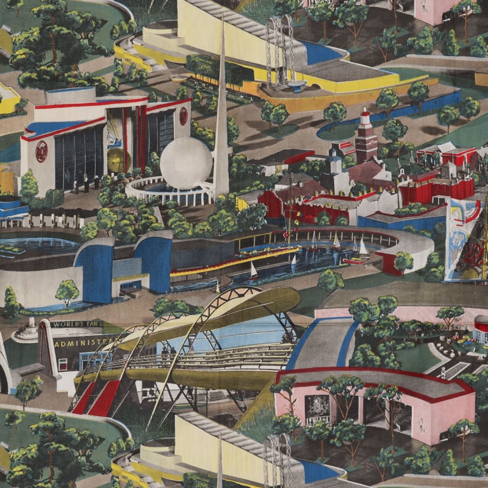 Cohama, World's Fair photomontage printed cotton, 1939