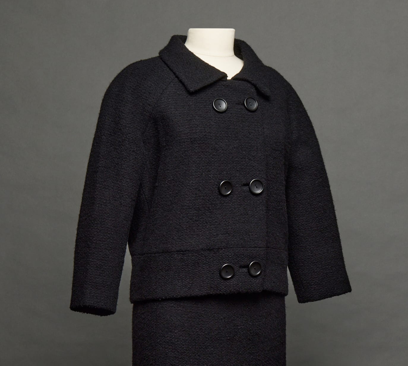 Yves Saint Laurent, Wool boucle suit, ca. 1964–65