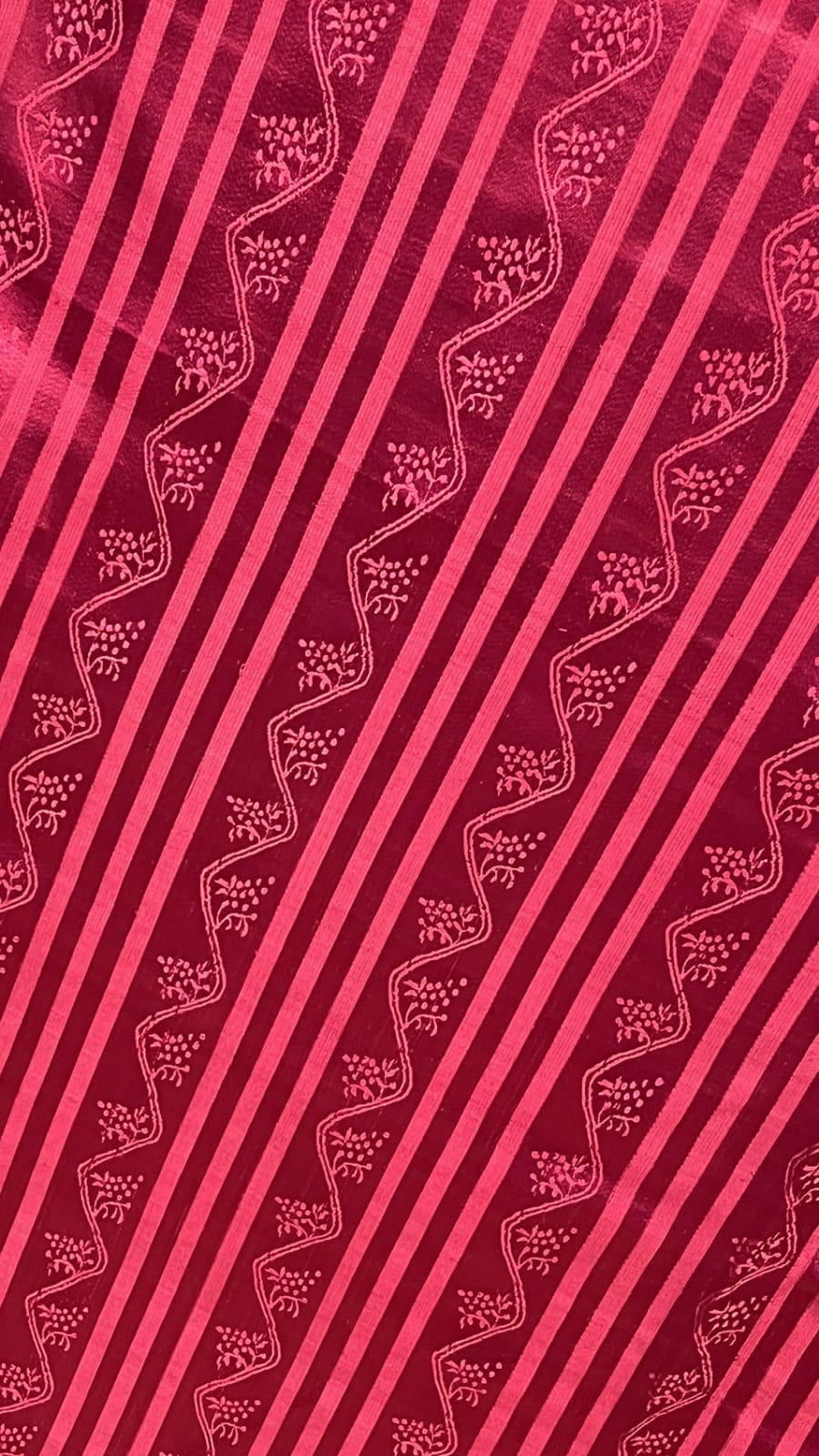 French, Figured silk satin, ca. 1800