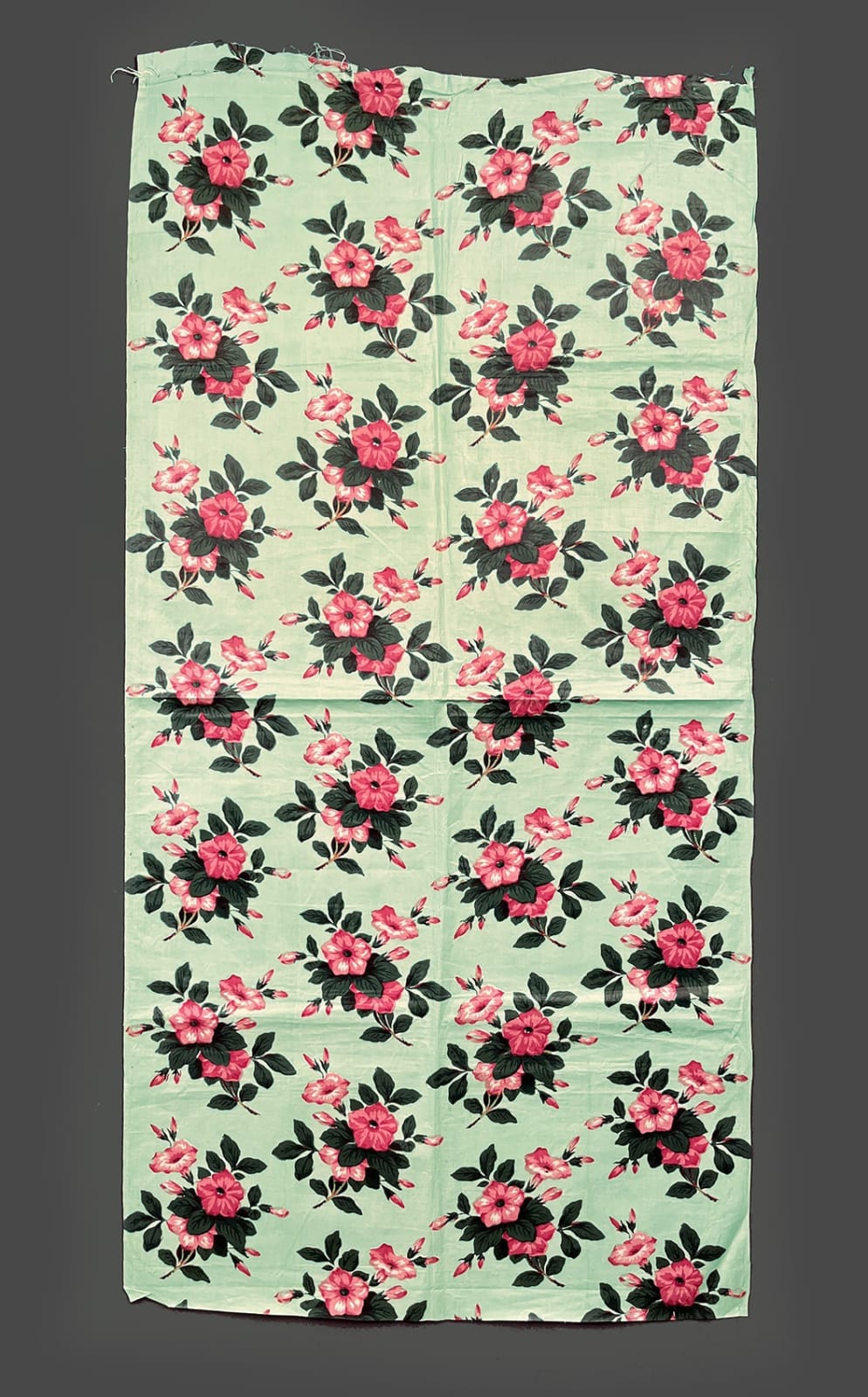 British, Printed and glazed cotton chintz, mid-19th century