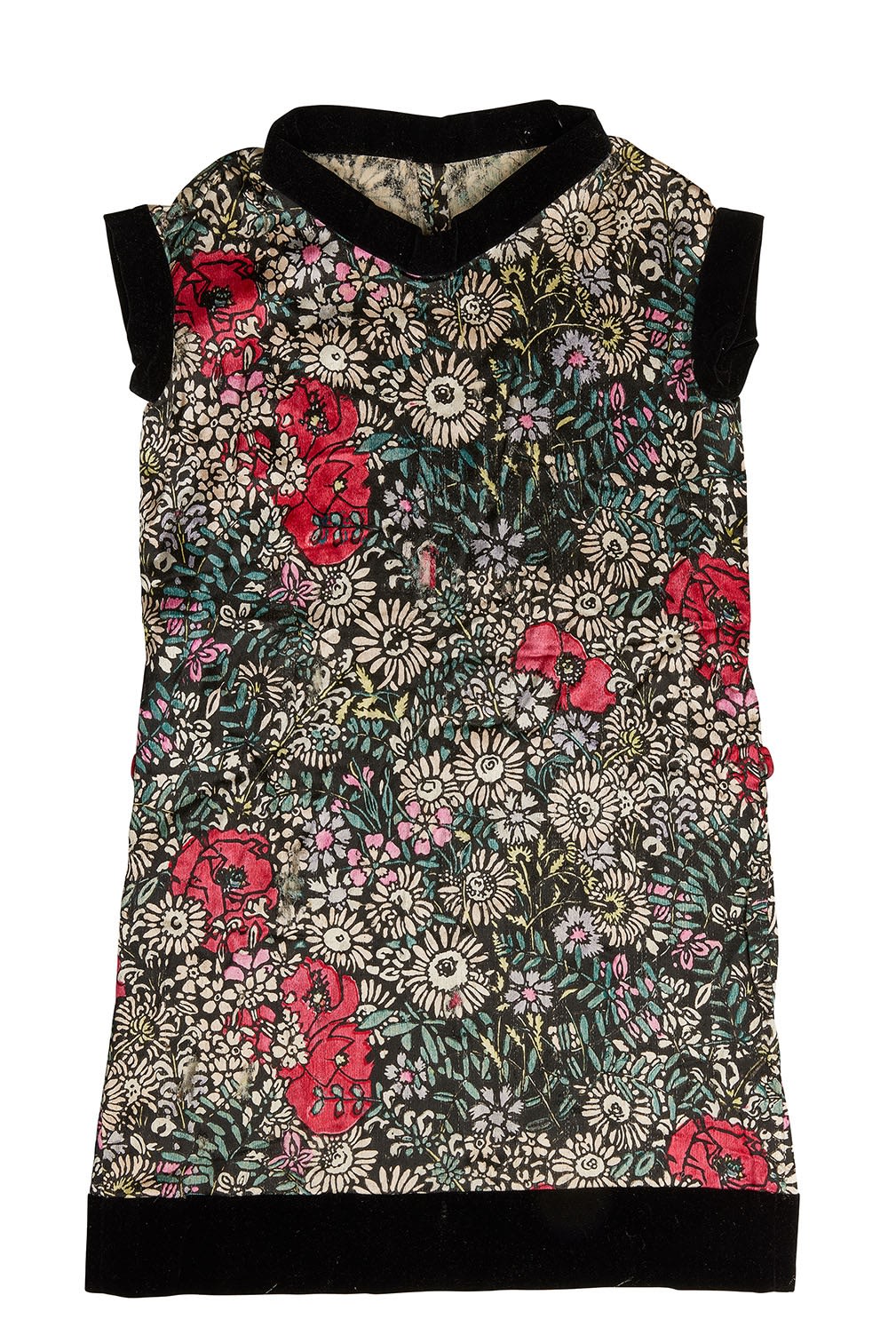 Paul Poiret, Young girl's printed silk dress, ca. 1920