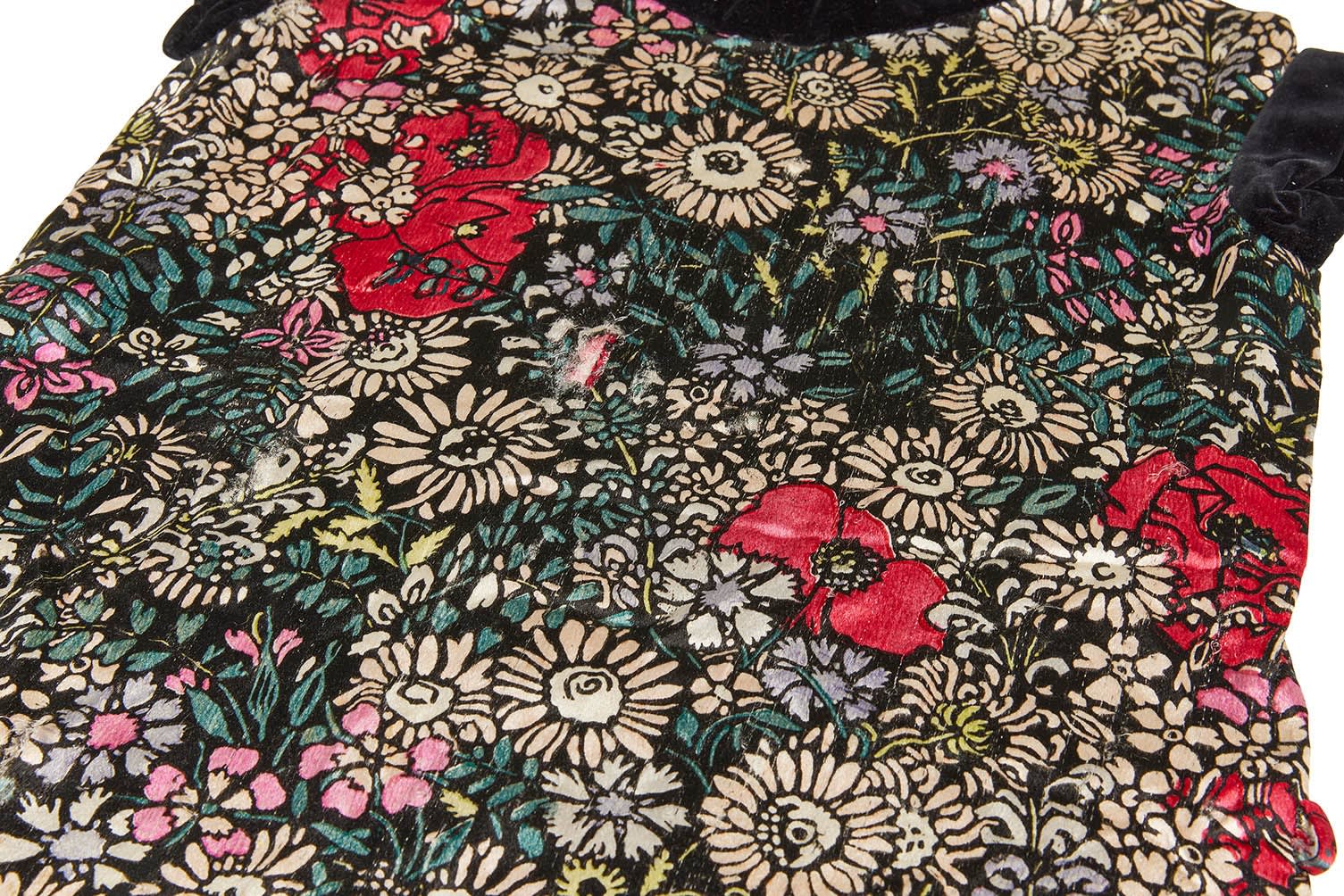 Paul Poiret, Young girl's printed silk dress, ca. 1920