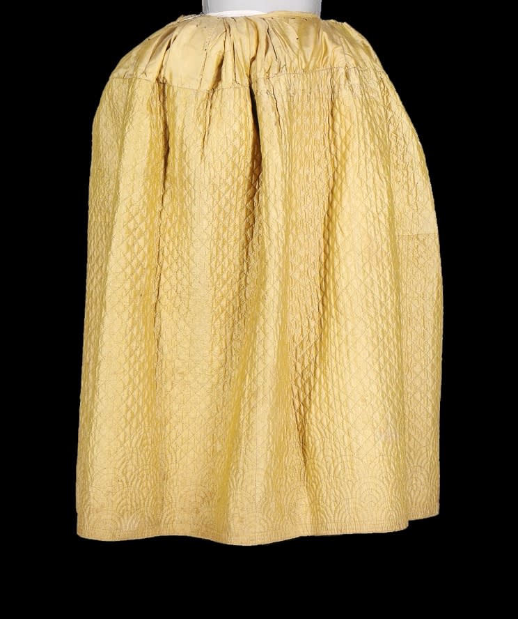 French, Quilted petticoat, 3rd quarter 18th century
