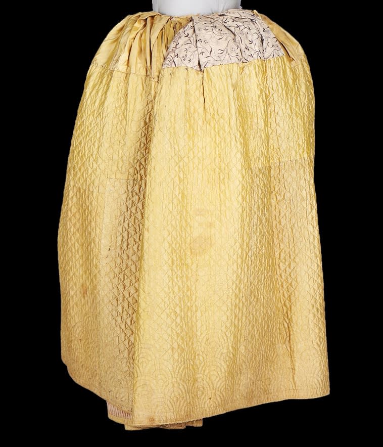 French, Quilted petticoat, 3rd quarter 18th century