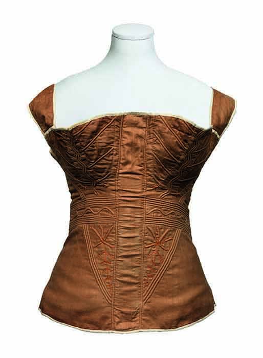 American, Cord-quilted corset, ca. 1830–35