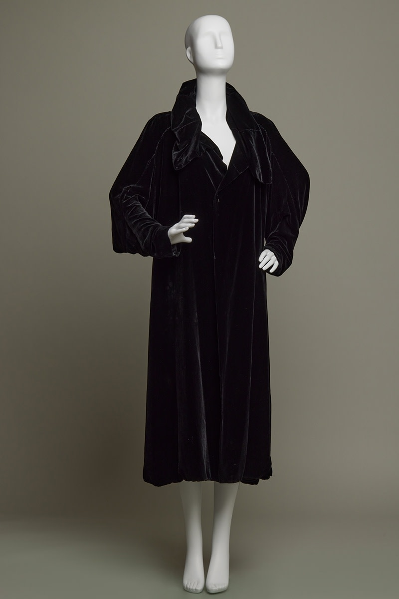 Augustabernard, Evening coat of silk velvet, ca. 1929–30