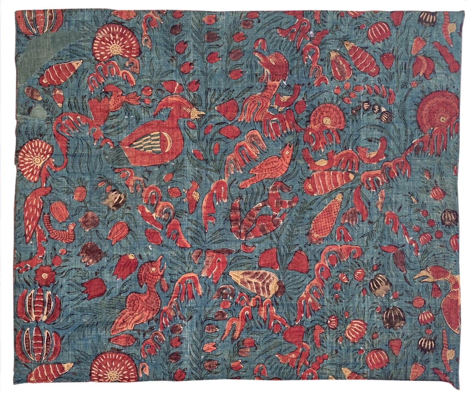 Indian export, Block-printed cotton, late 17th or 18th century