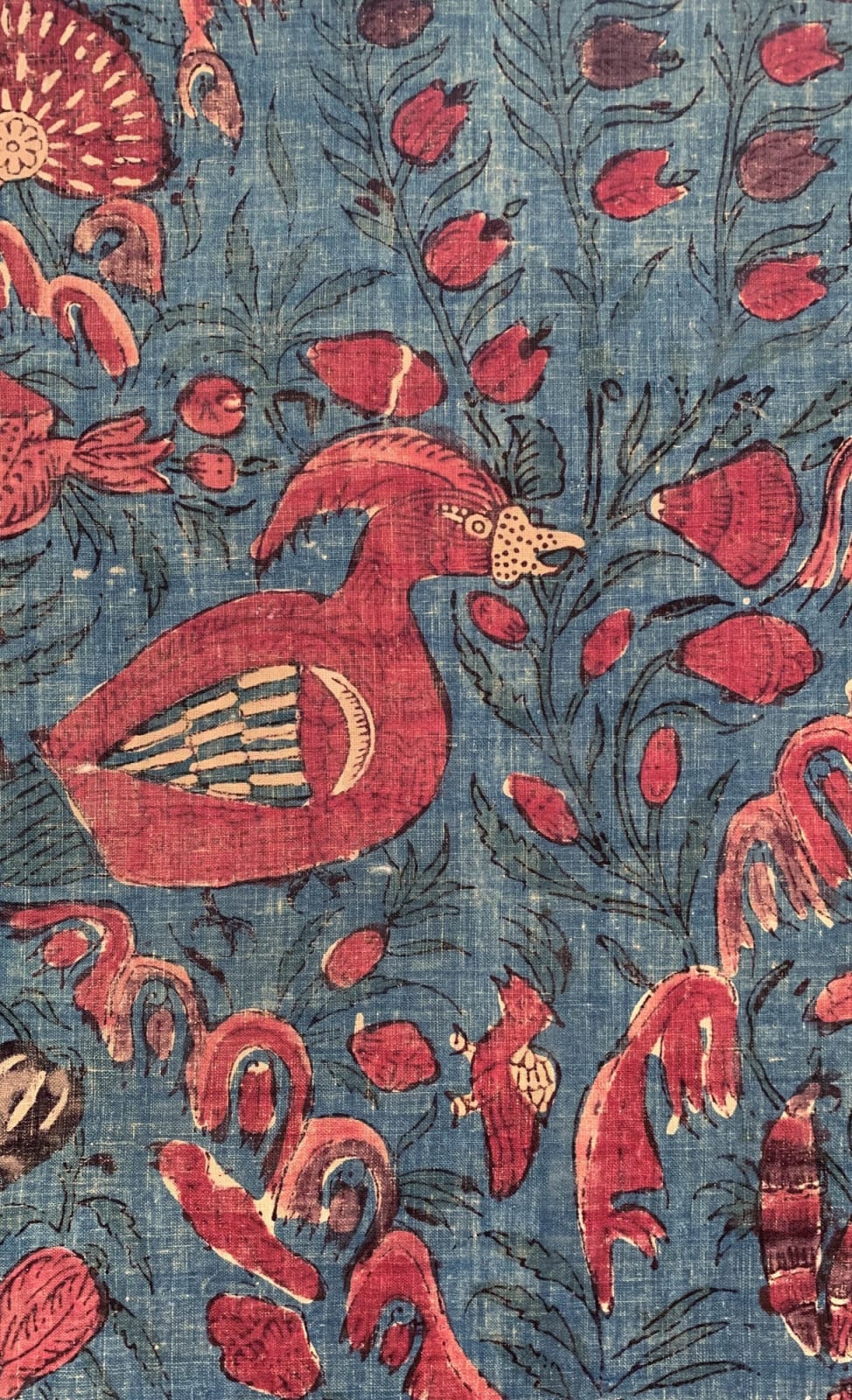 Indian export, Block-printed cotton, late 17th or 18th century