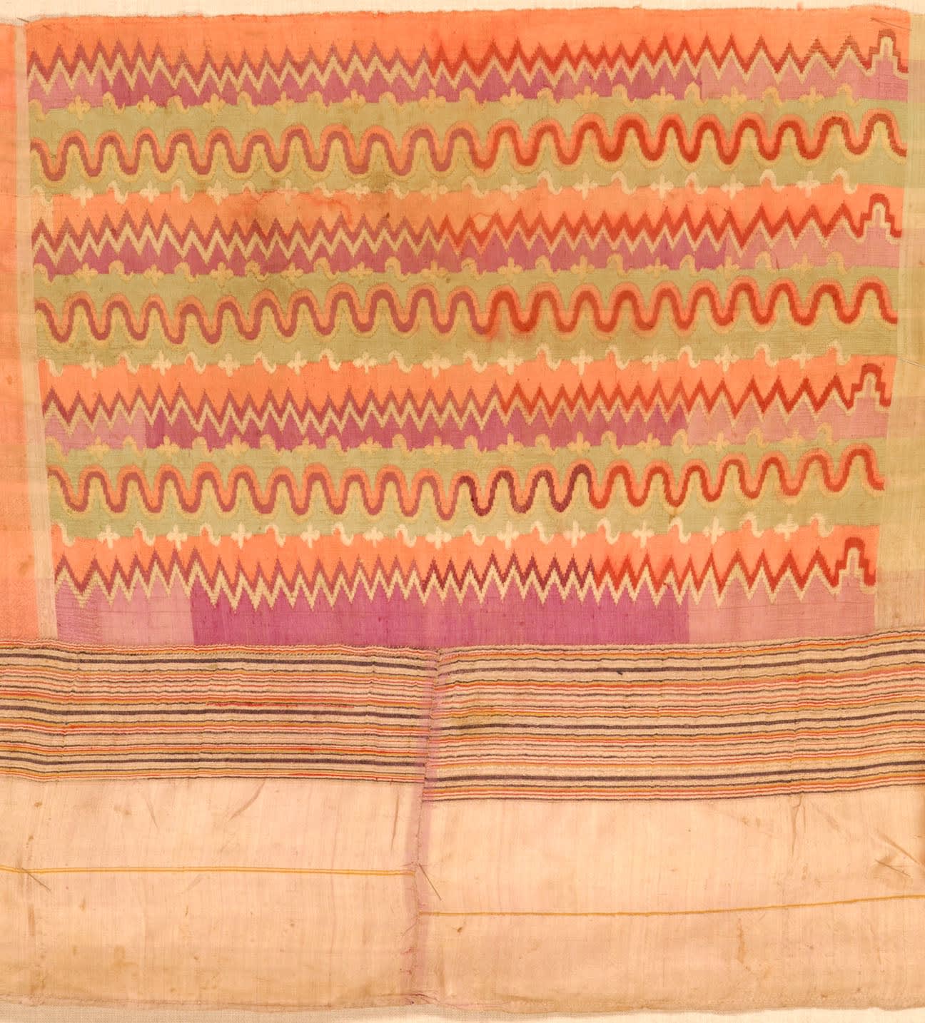 Burmese (Amarapura), Acheiq-luntaya silk, late 19th century