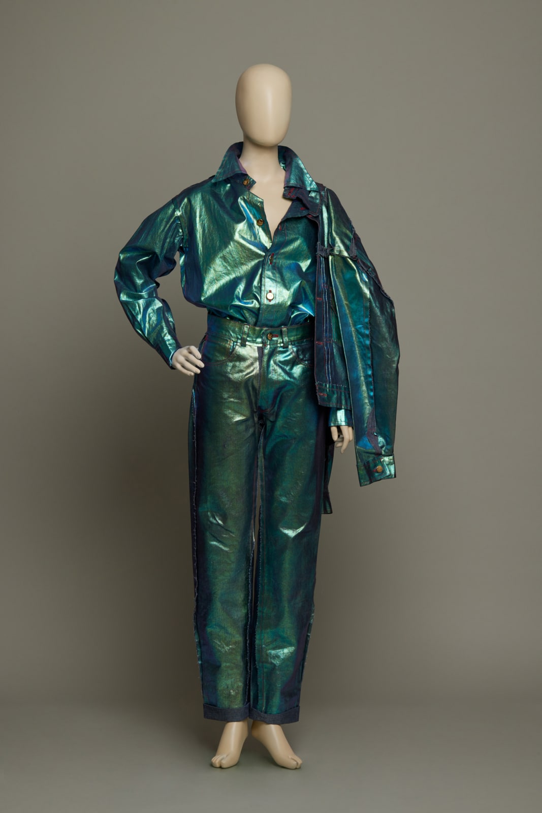 Vivienne Westwood, 3-pc denim suit, Spring 1993