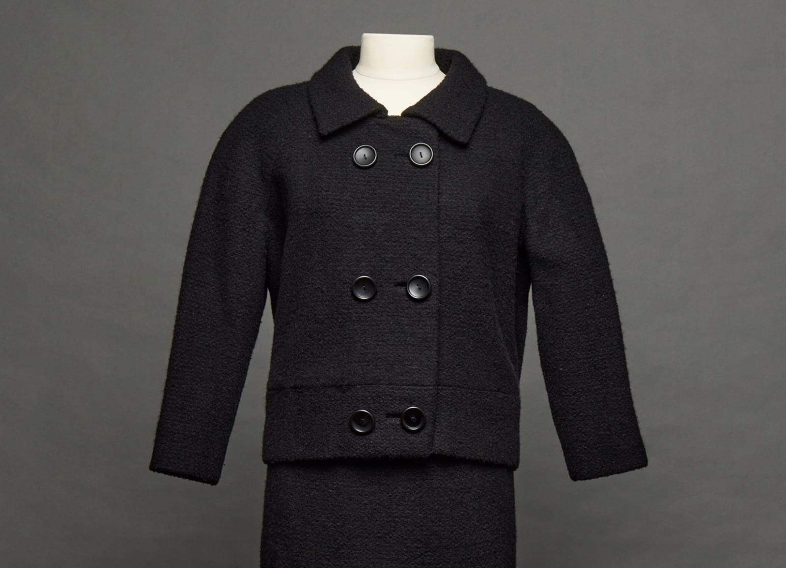 Yves Saint Laurent, Wool boucle suit, ca. 1964–65