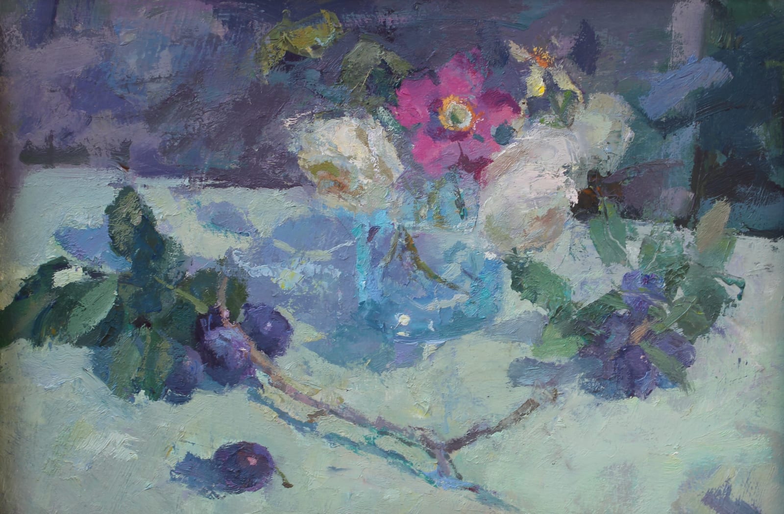 Jacqueline Williams, Flowers with Damsons
