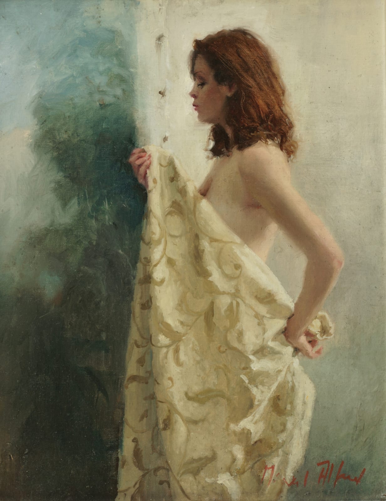 Michael Alford, Standing with Rococo landscape