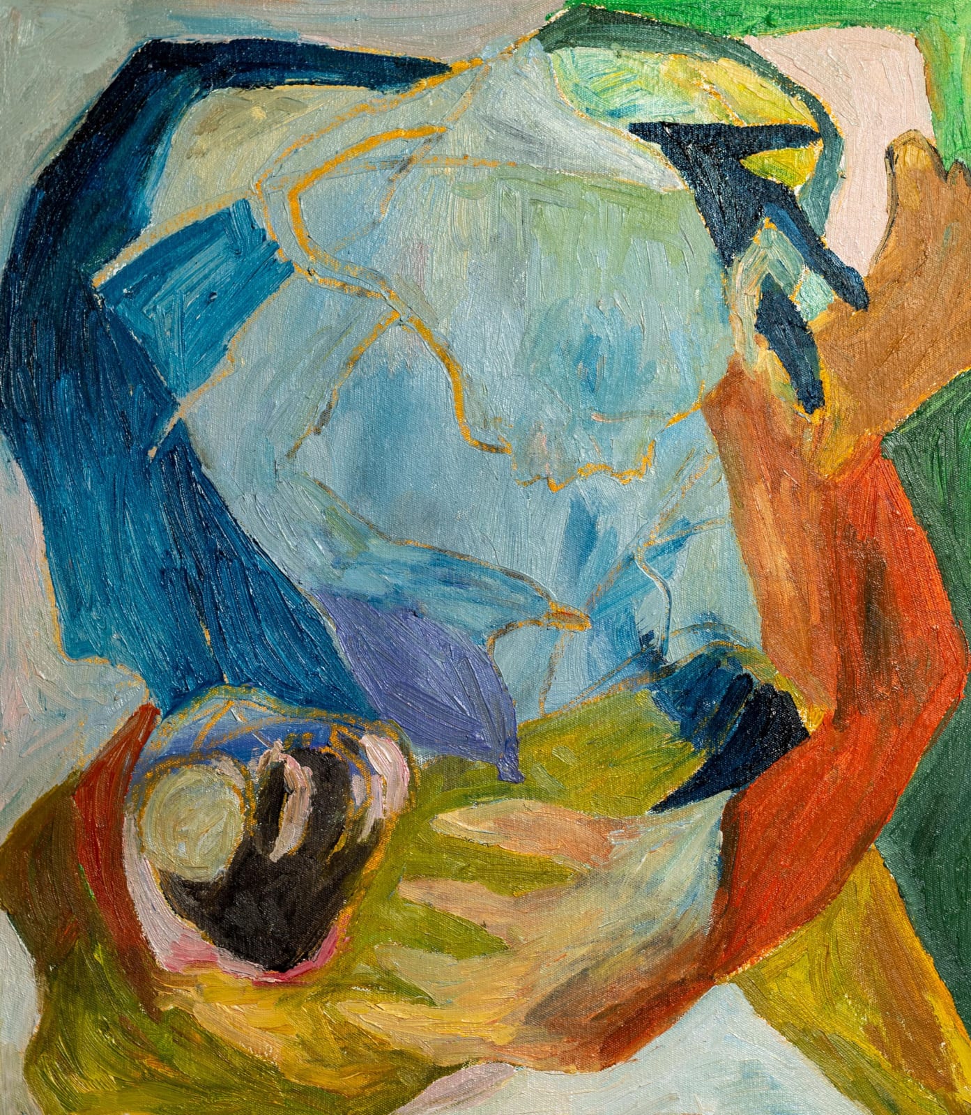 holi powder on canvas paste