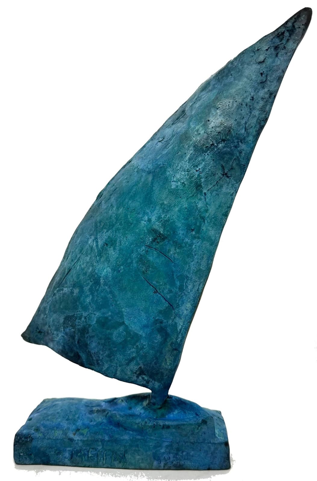 Olivier Messas, The little turquoise sailboat, 