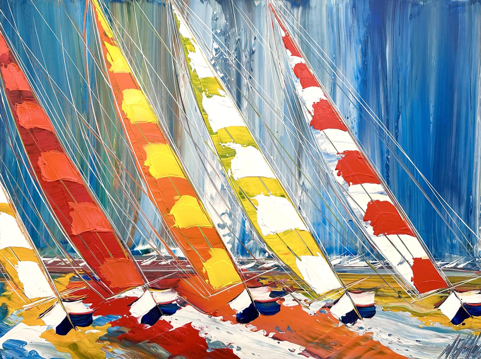 Olivier Messas, Course en mer (The race), 2023