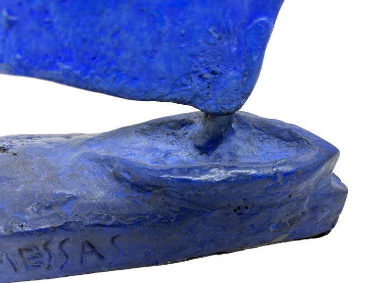 Olivier Messas, The little blue marine sailboat, 