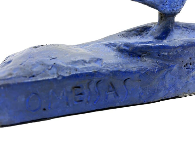 Olivier Messas, The little blue marine sailboat, 