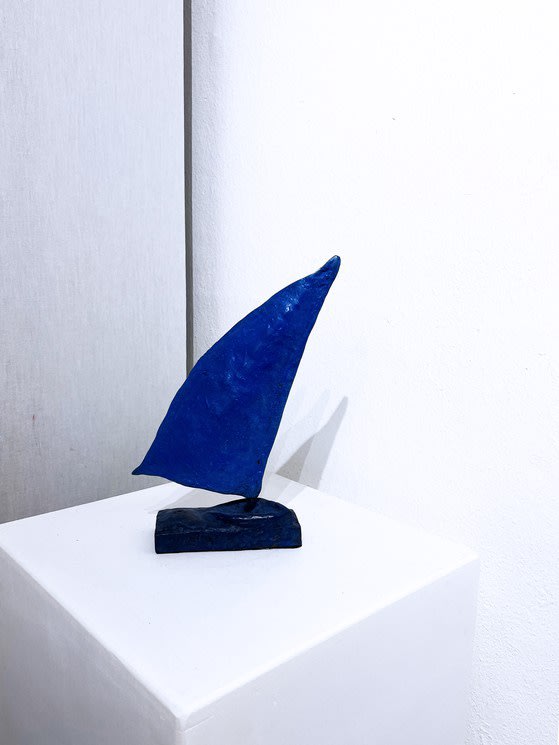 Olivier Messas, The little blue marine sailboat, 