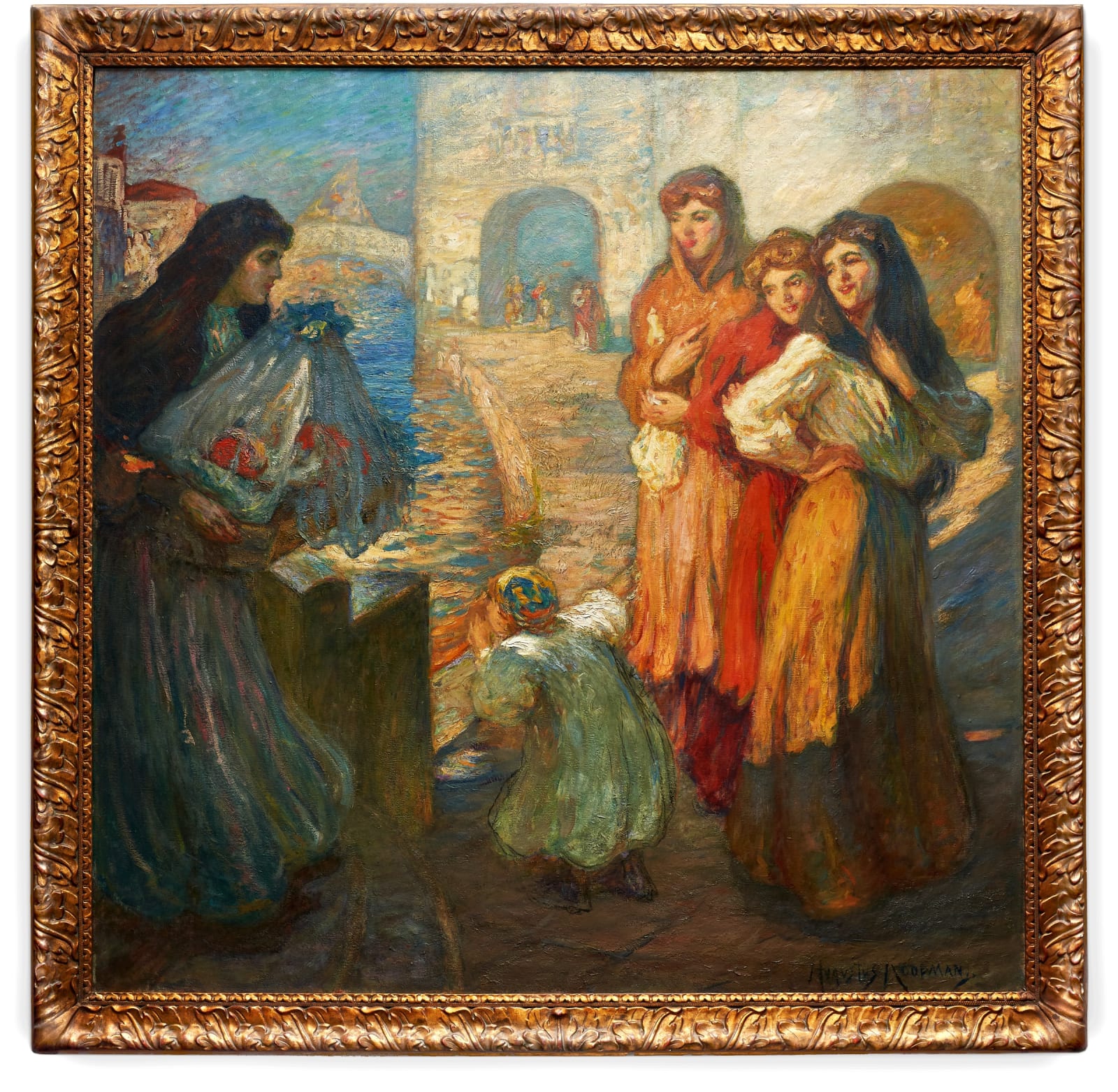 Augustus Koopman, The Curious Spectators - Homecoming From Baptism