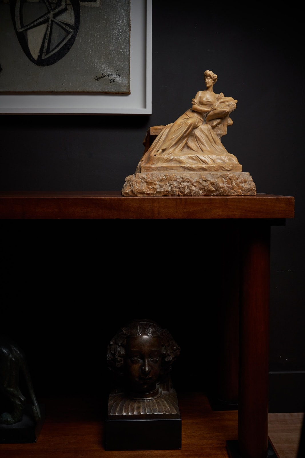 Georges Van der Straeten, Portrait of an elegant woman on a chaise longue