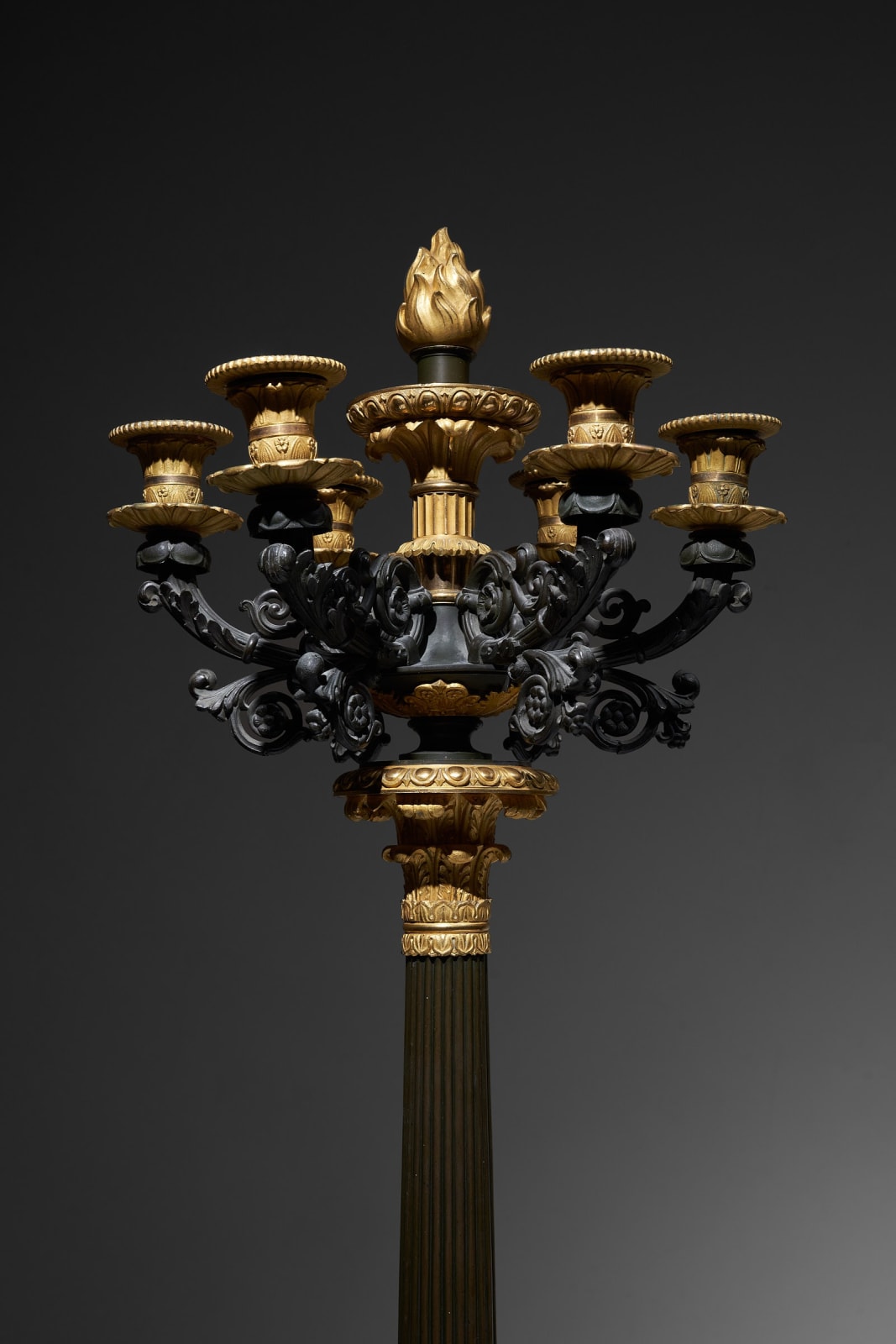 ., Pair of large candelabras