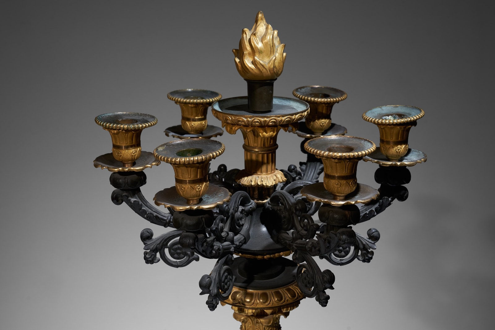 ., Pair of large candelabras
