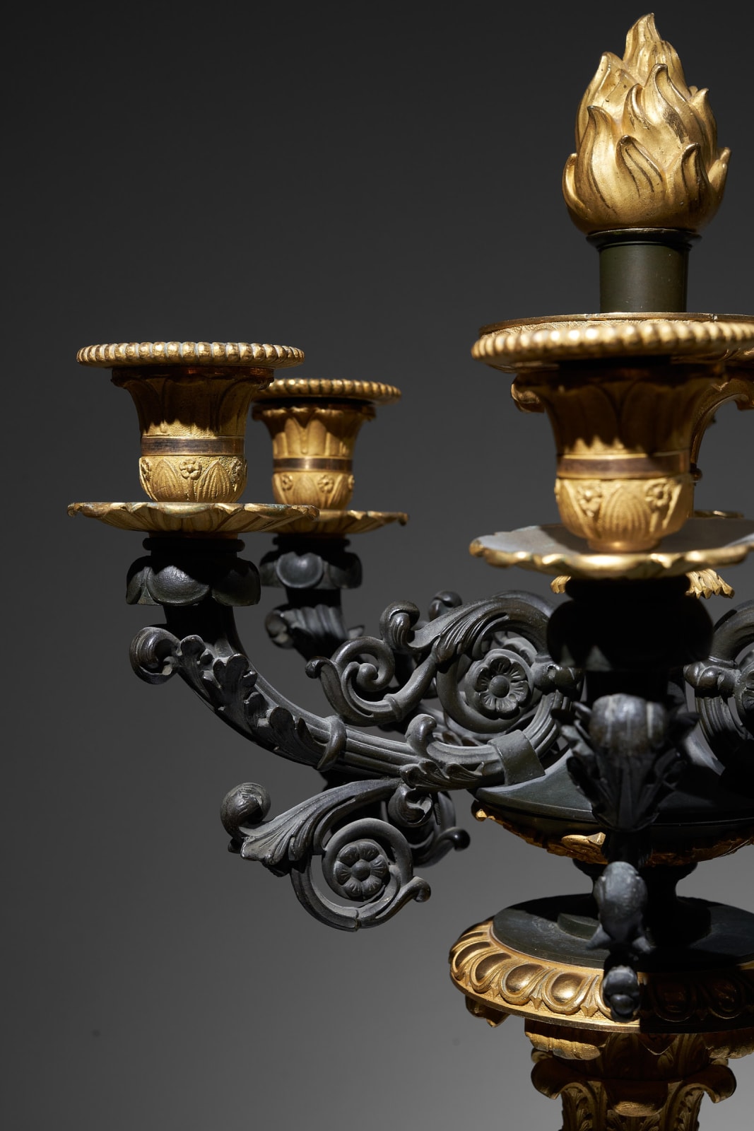 ., Pair of large candelabras