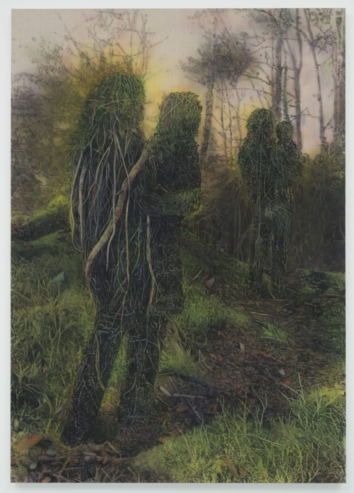 Acquired by Sogn og Fjordane Kunstmuseum "Gjengangere #13", 2024, charcoal and acrylic on canvas, 170 x 120 cm