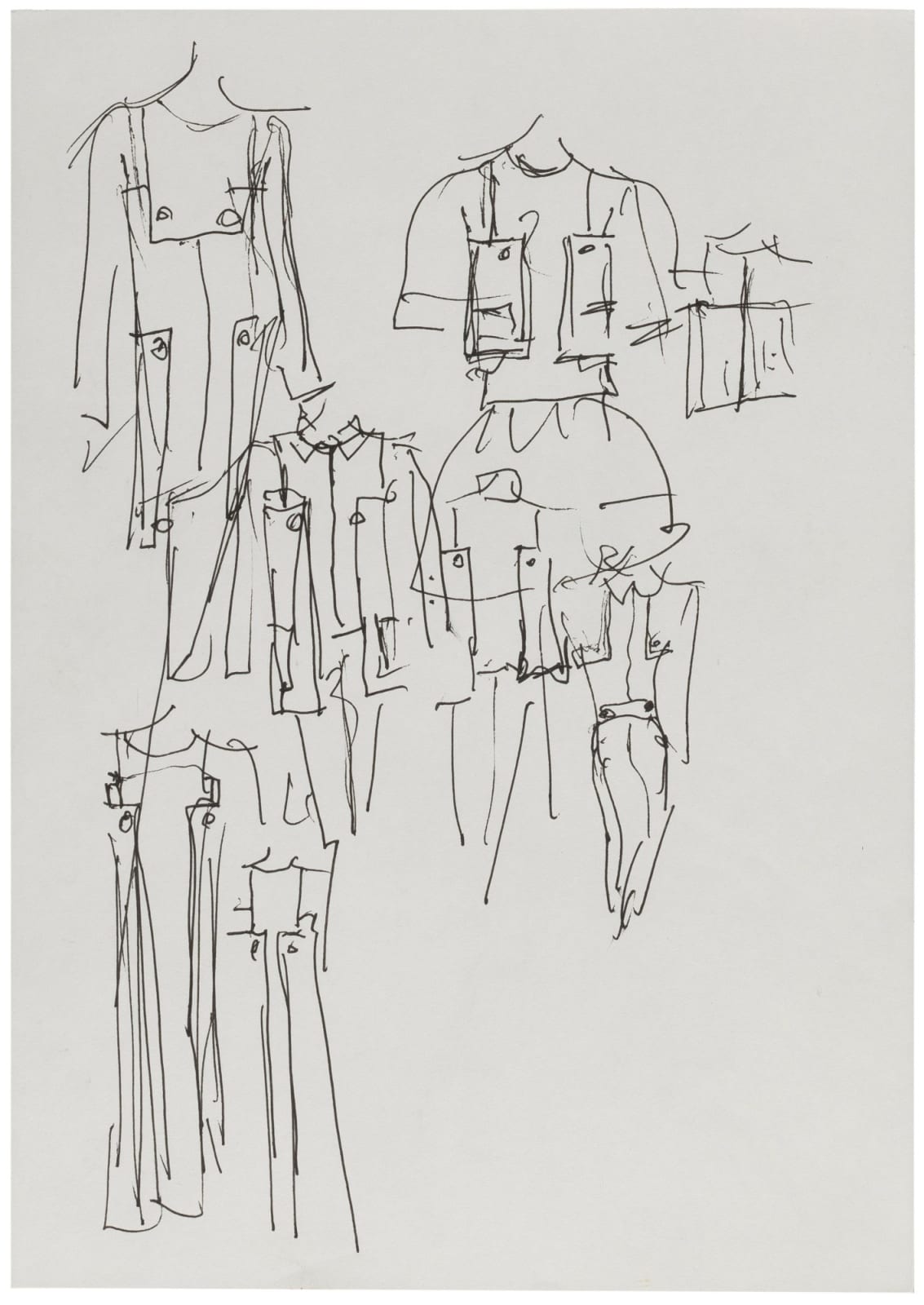 Karl Lagerfeld, (ORIGINAL SKETCH)