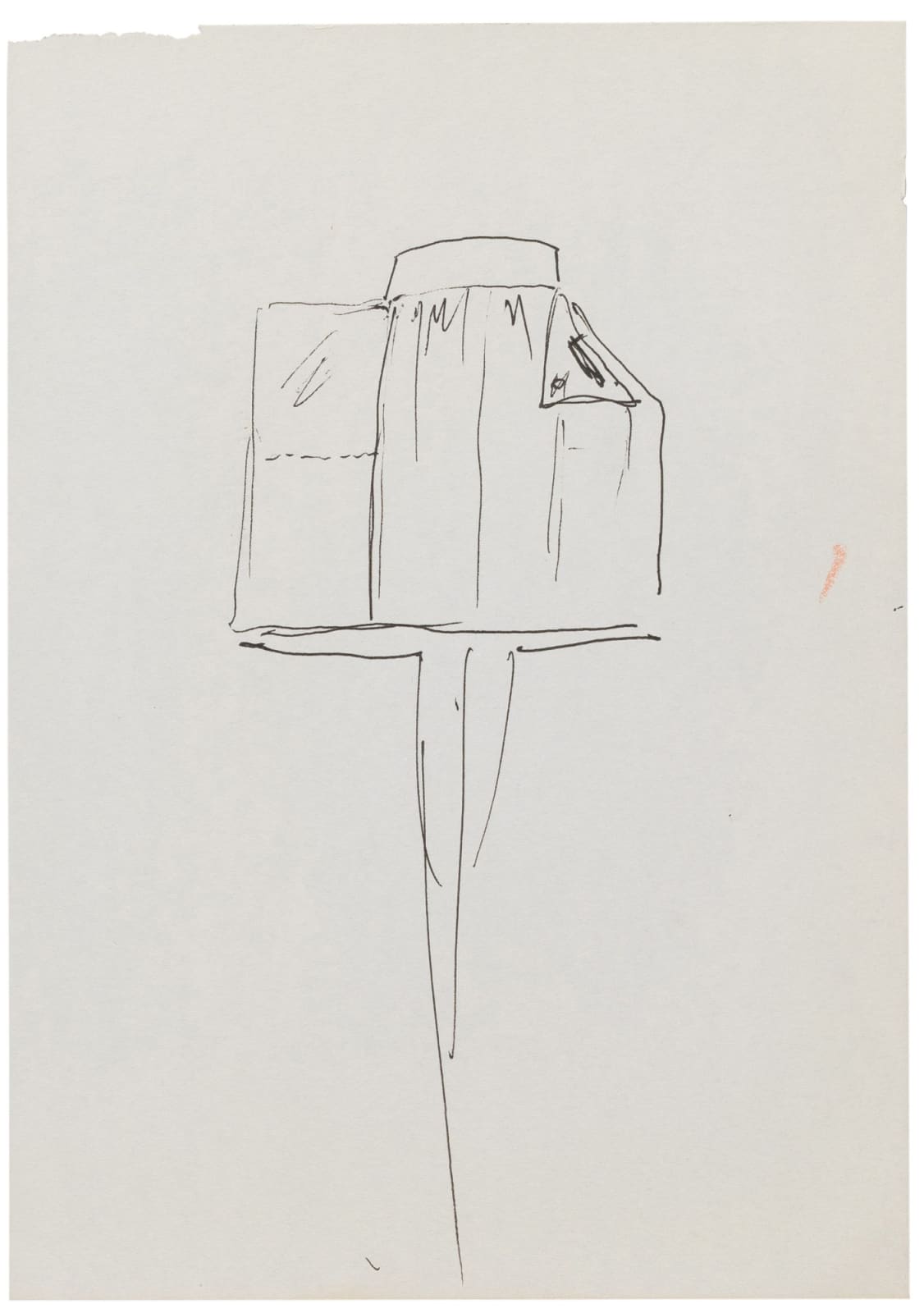 Karl Lagerfeld, (ORIGINAL SKETCH)