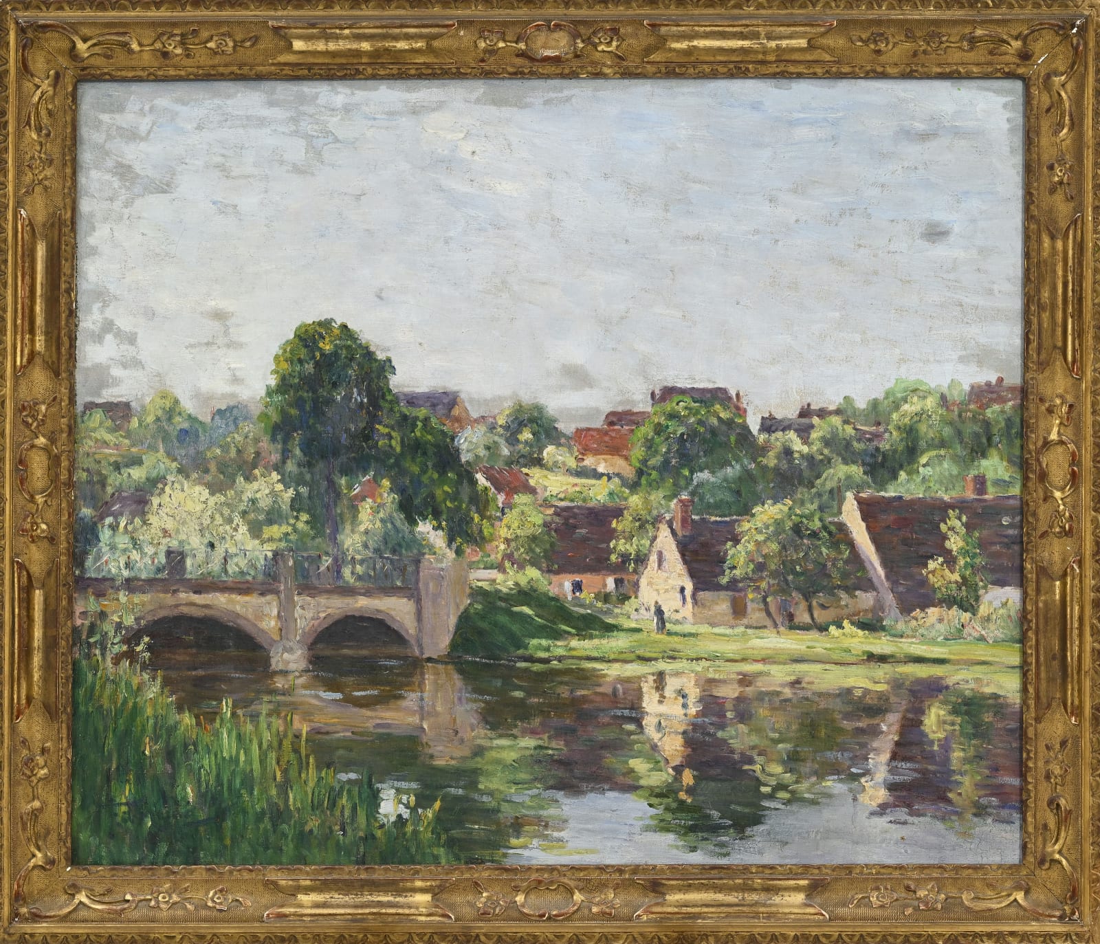 CHARLES FRECHON, PAYSAGE FLUVIAL, CIRCA 1904