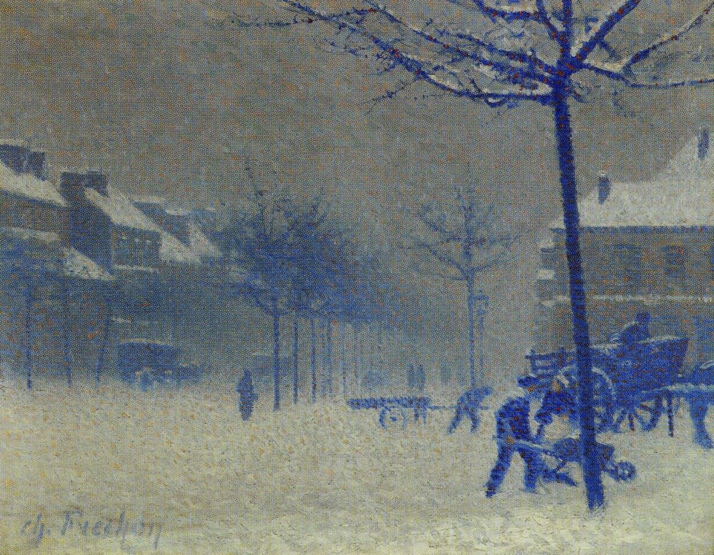 CHARLES FRECHON, PAYSAGE FLUVIAL, CIRCA 1904