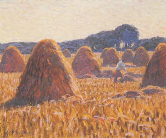 CHARLES FRECHON, PAYSAGE FLUVIAL, CIRCA 1904